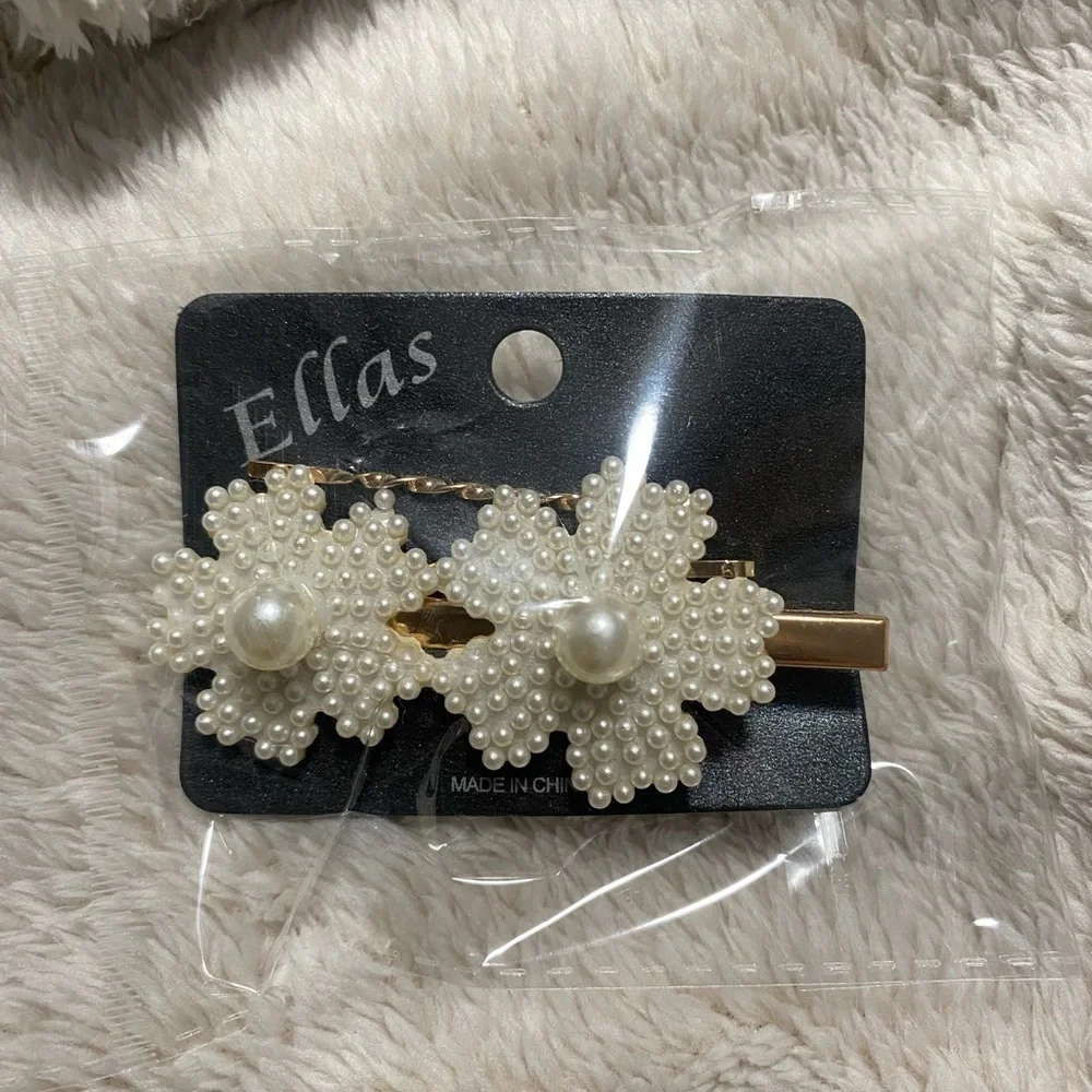 ✨FLOWER Pearl Hair Pin Set